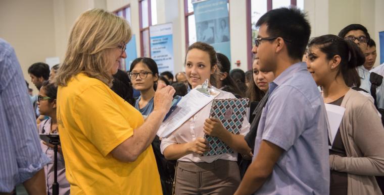 Students and employers connect at the Fall Career Fair