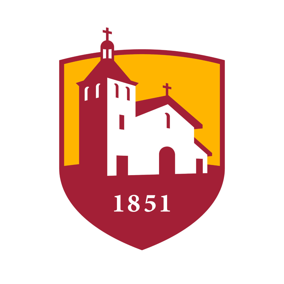 Santa Clara University Logo, established 1851.
