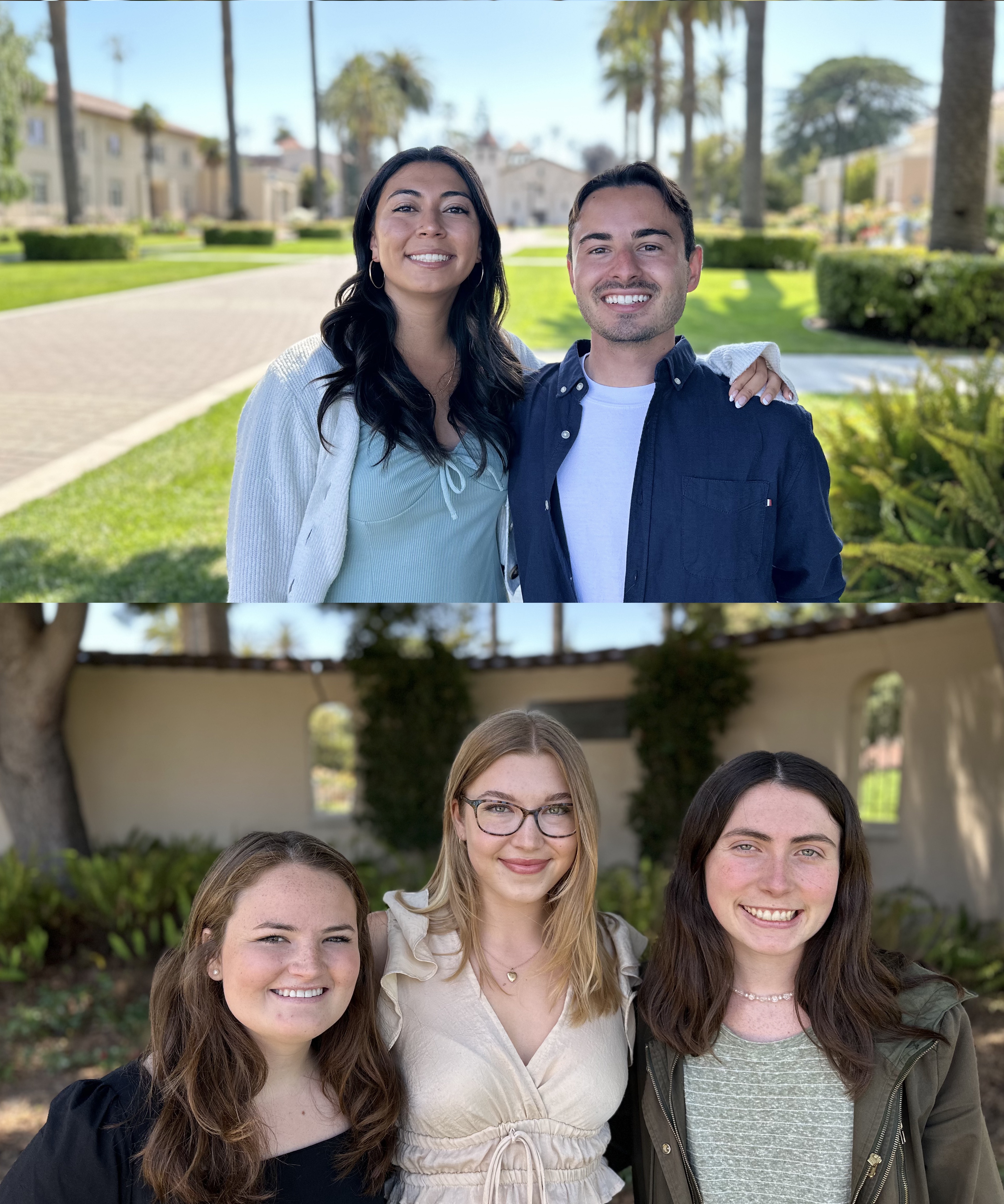 Students teaching English abroad