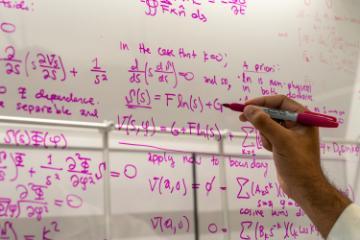 formulas on the board