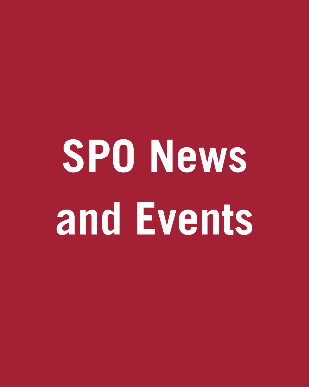SPO News and Events