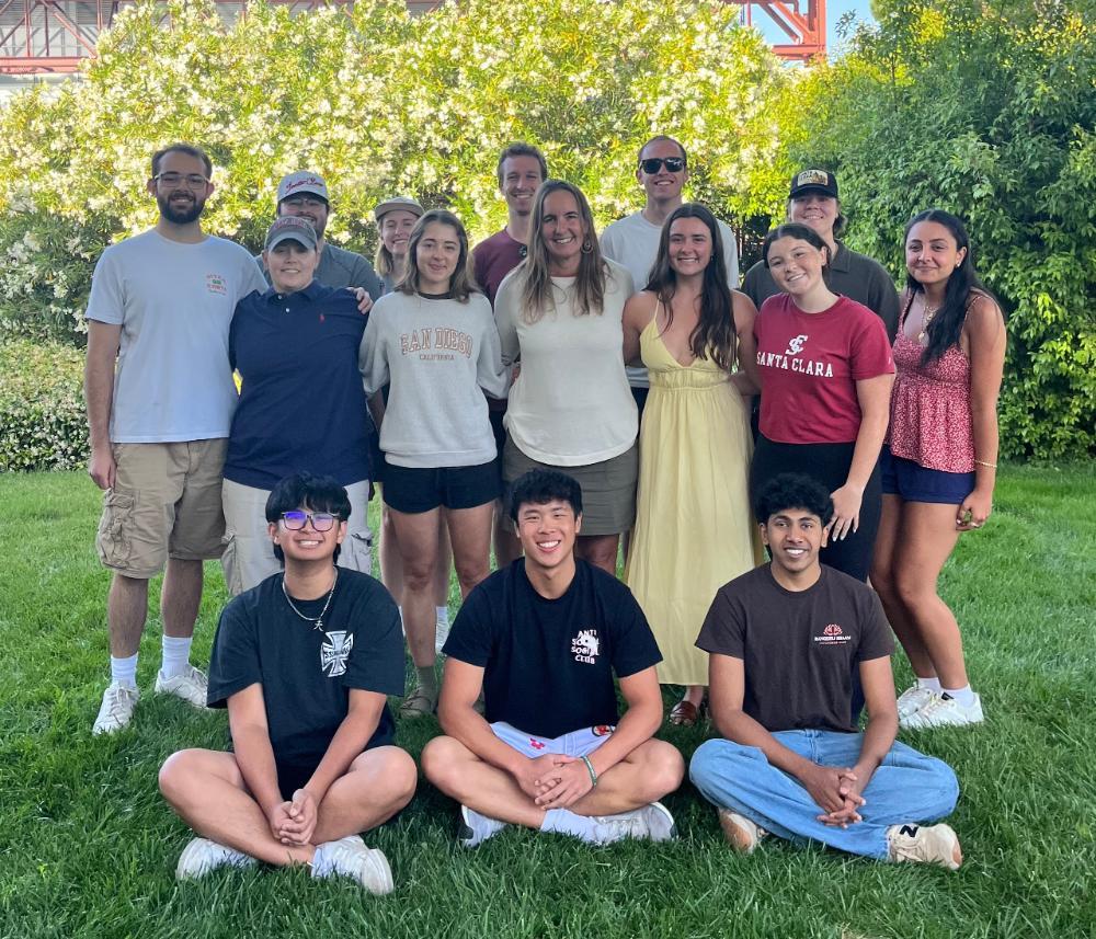 Group of student coordinators and full time staff