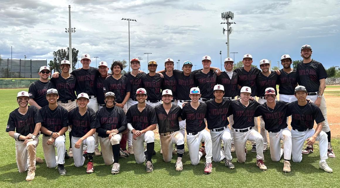 Club Baseball team at playoffs in Palm Springs 2025