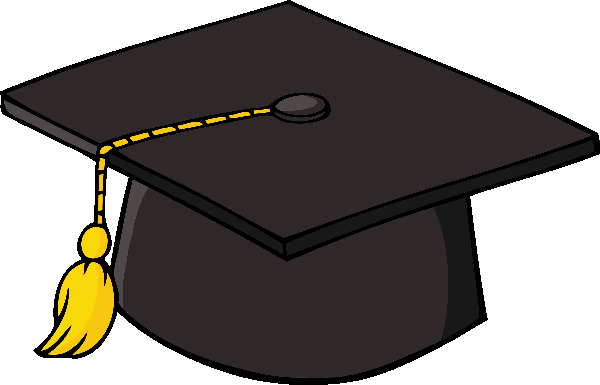a clipart image of a graduation cap