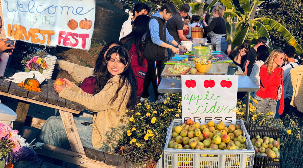 Students gathered at Harvest Fest 2025