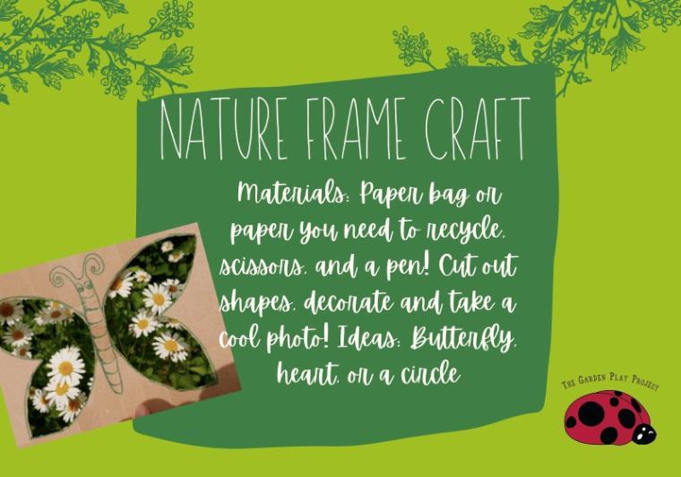 Nature Frame Craft. Foldable frame for a photo decorated with felt leaves, nuts, and twigs. Fun for a cold day or a rainy day. ??