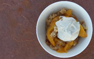Peach Cobbler. Photo by Morgan Billington