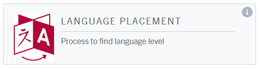 Langauage Placement Exam Tile