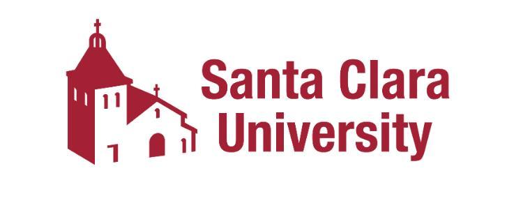 Old SCU red logo on a white background 