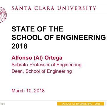 Title slide for Dean's 2018 State of the School Address