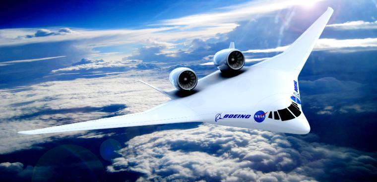 Boeing Airplane Flying Over Clouds