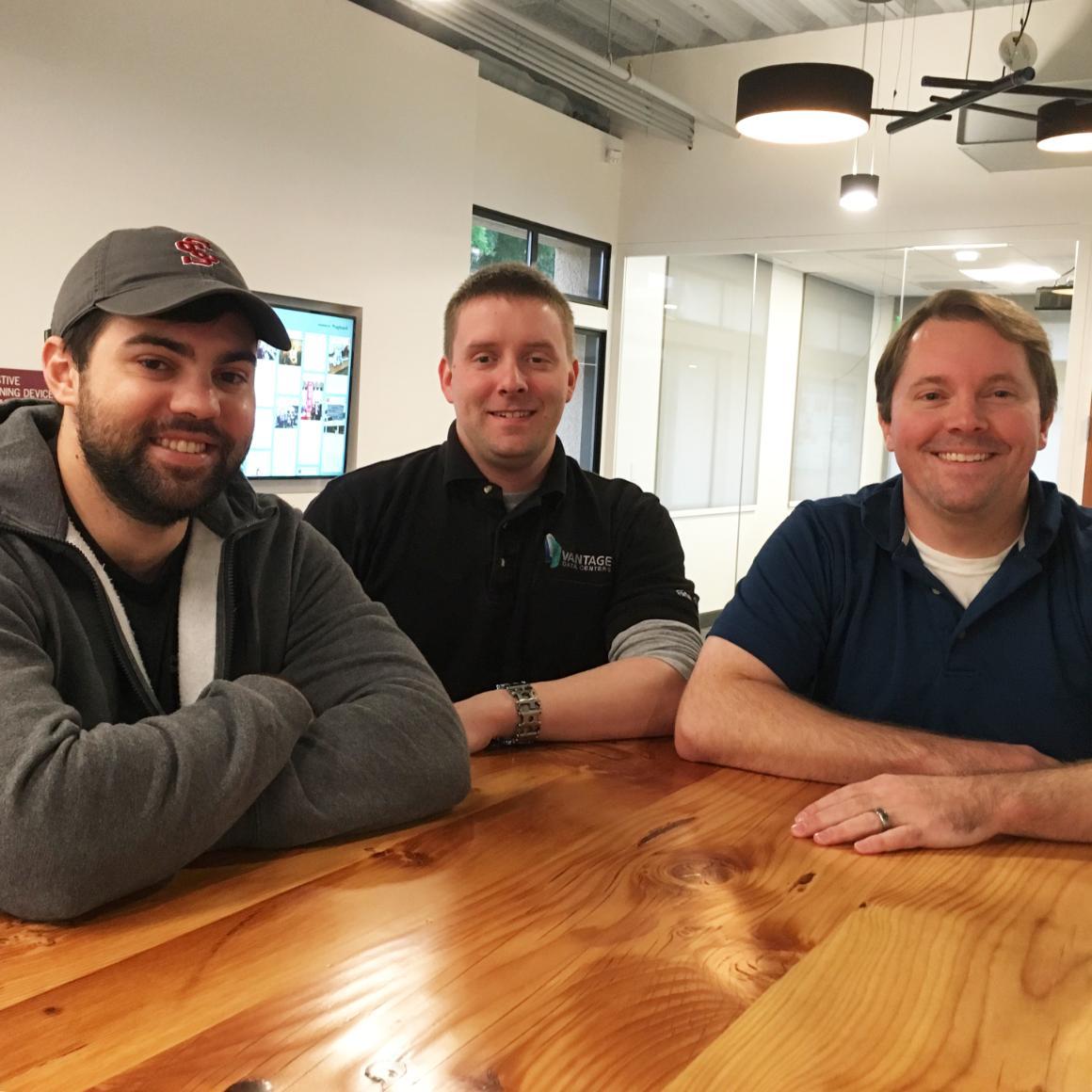 From left, Austin Colon, Shane Buck, Steven Pretlove  image link to story