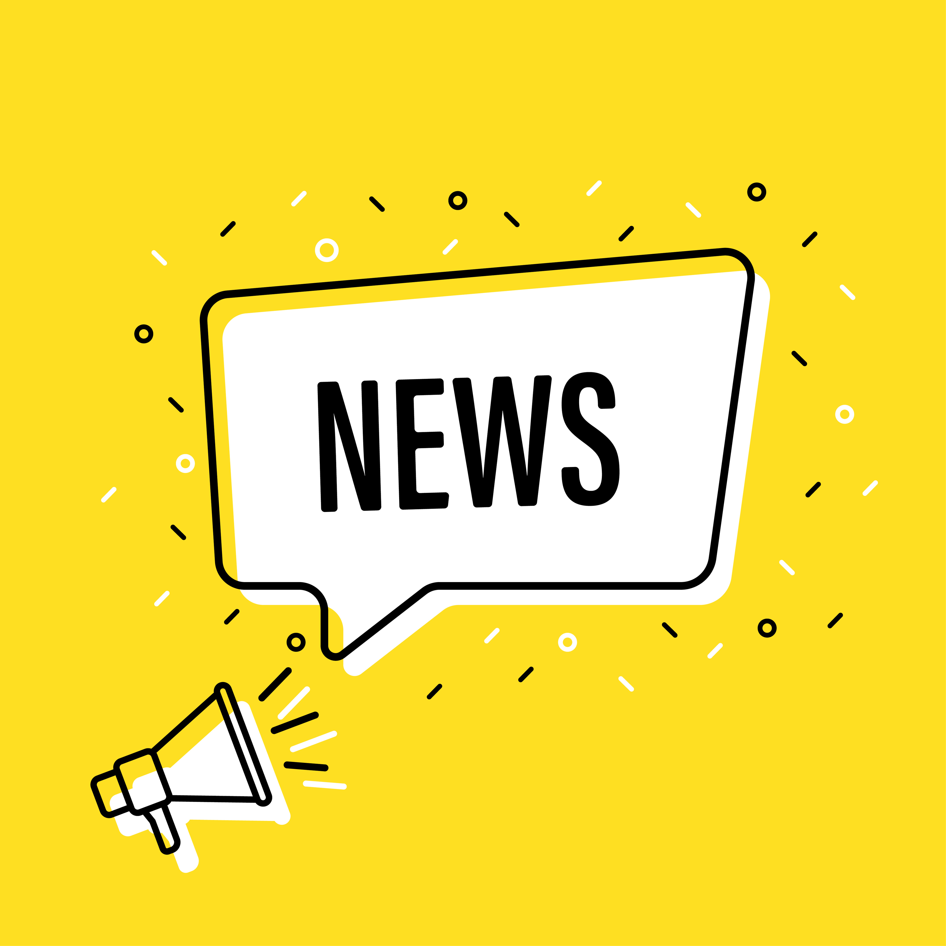 A Stock photo with a megaphone