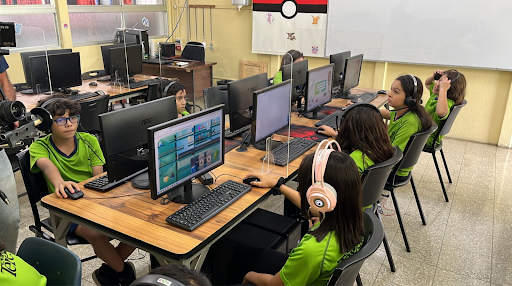 A photo of Students demoing eCoins image link to story