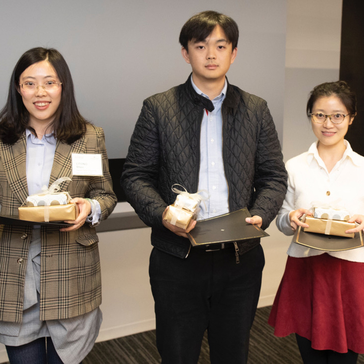 Bo Cheng, Kurt Sun, and Litong Shen with their 2nd Place SDN Throwdown award