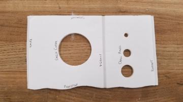 Sample cuts using foam board tools