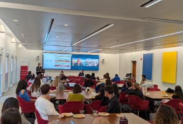 Students sitting in the audience