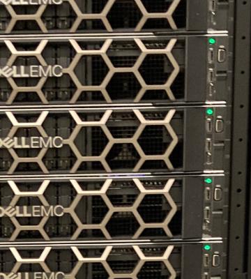 Image of computer servers in WAVE High Performance Computing (HPC) Center 